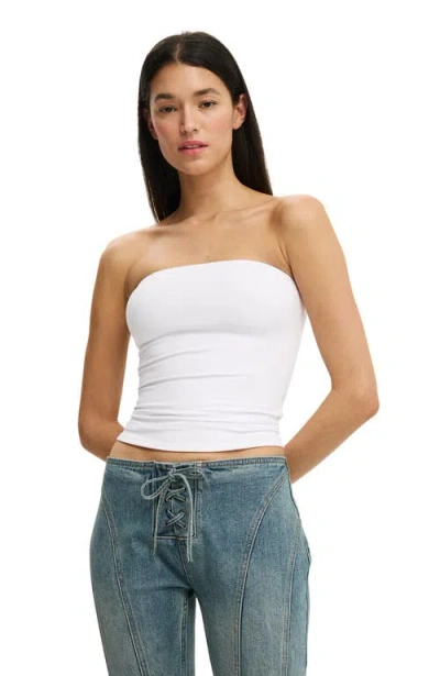 Cotton On Hold Me Longline Tube In White