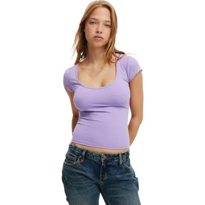 Cotton On Hold Me Short Sleeve In Purple
