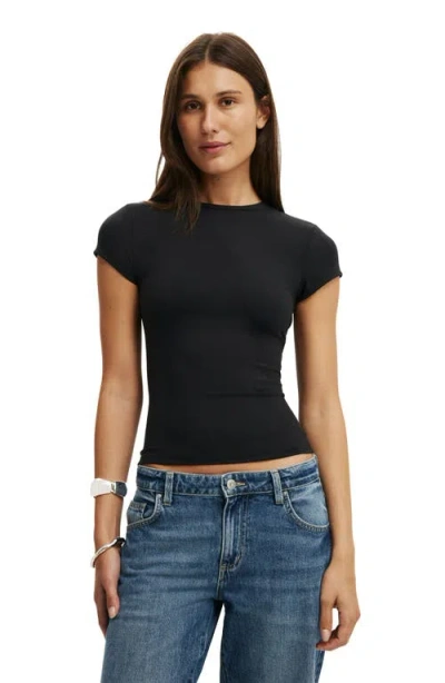 Cotton On Hold Me Short Sleeve Crew Neck In Black