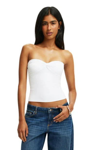 Cotton On Hold Me Twist Bandeau In White