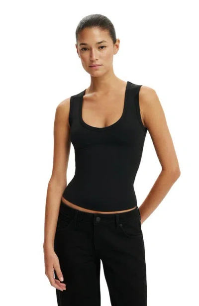 Cotton On Hold Me V Neck Tank In Black