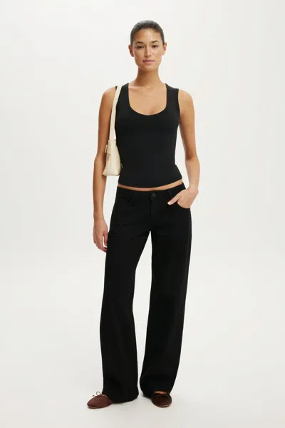 Cotton On Hold Me V Neck Tank In Black