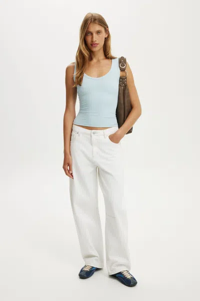 Cotton On Hold Me V Neck Tank In Blue