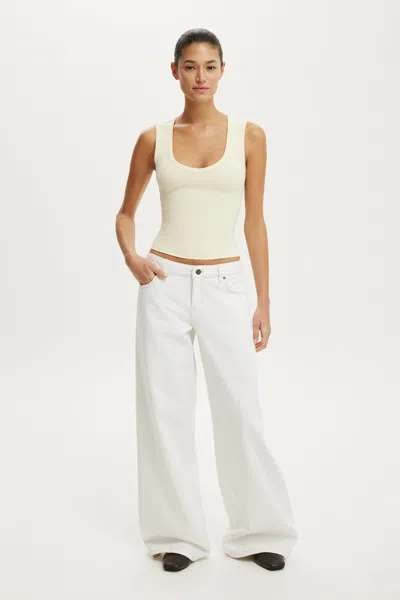 Cotton On Hold Me V Neck Tank In Neutral