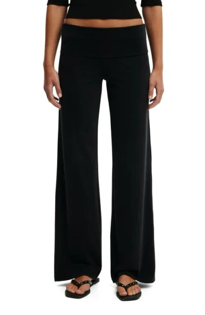 Cotton On Honey Fold Over Pant In Black