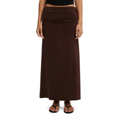 Cotton On Honey Maxi Skirt In Brown
