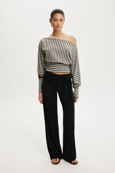 Cotton On Honey Tie Pant In Black