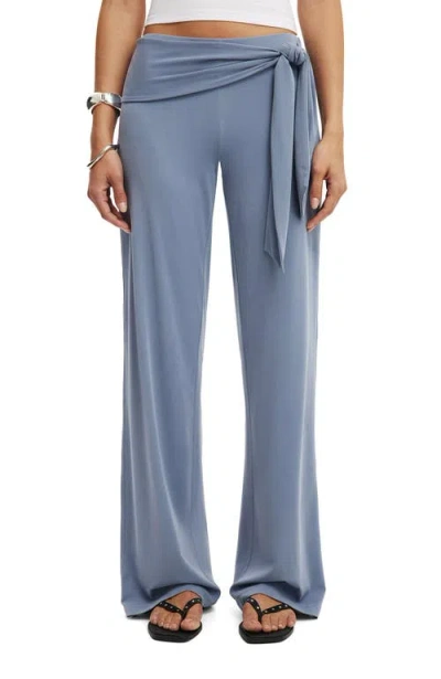 Cotton On Honey Tie Pant In Blue