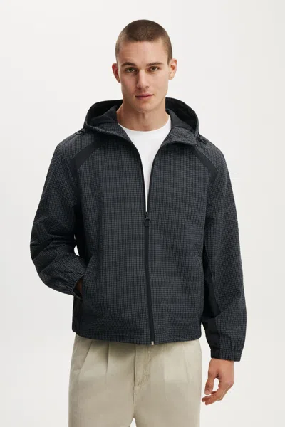Cotton On Hooded Spray Jacket In Blue