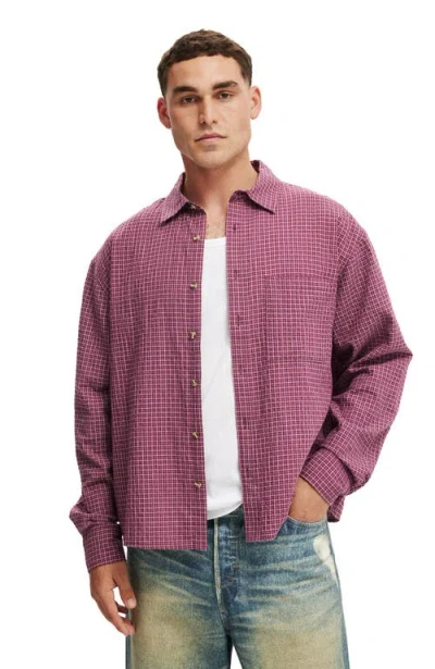 Cotton On Hudson Long Sleeve Shirt In Red