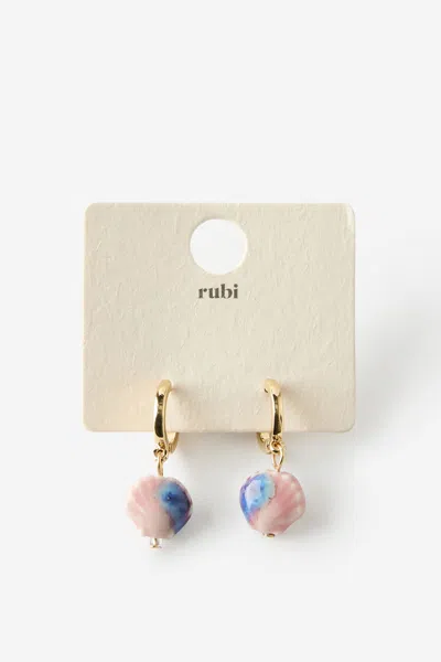 Cotton On Huggie Hoop Earring In Multi