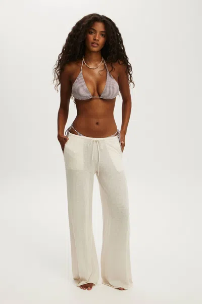 Cotton On Isla Knit Relaxed Pant In White