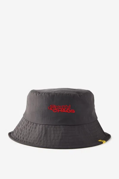 Cotton On Katseye Beautiful Chaos Music Bucket Hat In Lcn Bra Katseye/beautiful Chaos/black
