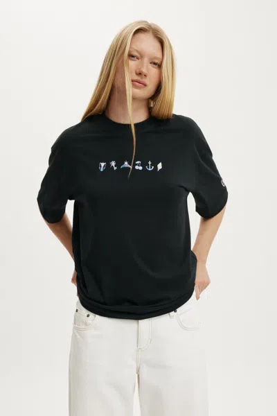 Cotton On The Lcn Music Boxy Graphic Tee In Multi
