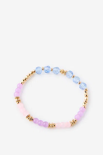 Cotton On Kids Beaded Bracelet In Purple