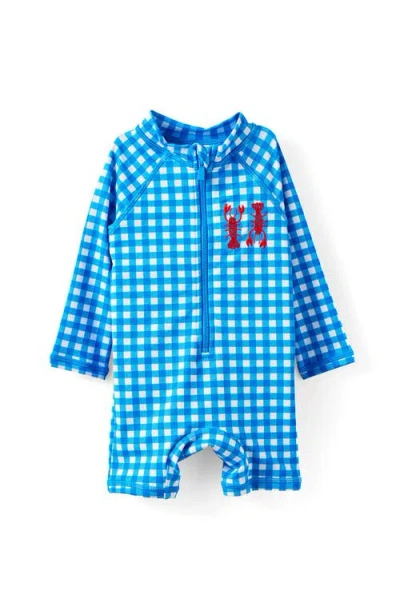 Cotton On Kids Cameron Long Sleeve Swimsuit In Blue