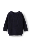Cotton On Kids Connor Crew Neck Jumper In Blue