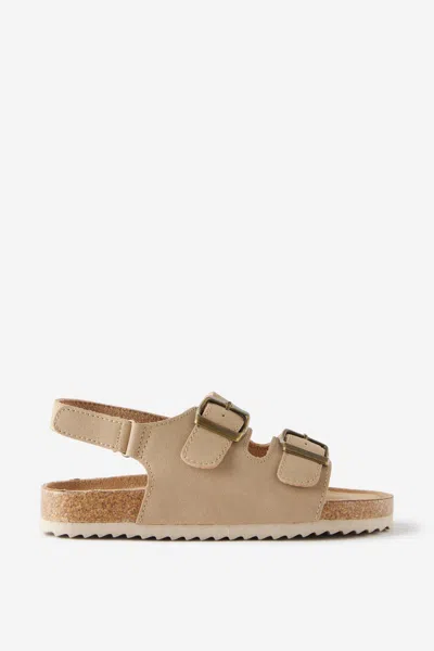 Cotton On Kids Double Buckle Sandal In Brown