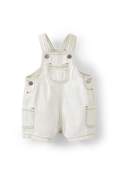 Cotton On Kids Elliot Denim Shortall In Ecru
