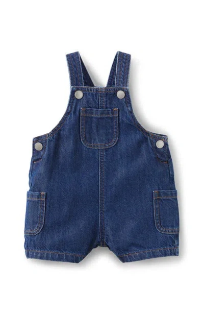 Cotton On Kids Elliot Denim Shortall In Mid Blue Wash