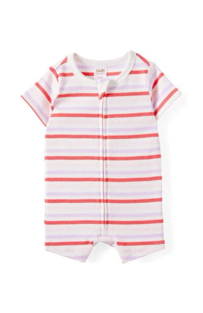 Cotton On Kids Growie Short Sleeve Zip All In One Romper In Multi