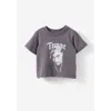 Cotton On Kids Jamie Short Sleeve Graphic Print Tee In Rabbit Grey Tupac