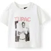 Cotton On Kids Jamie Short Sleeve Graphic Print Tee In Vanilla Tupac