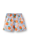 Cotton On Kids Kid's Bailey Board Short In Dawn Blue Oranges