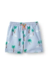 Cotton On Kids Kid's Bailey Board Short In Dawn Blue Palms