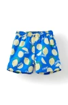 Cotton On Kids Kid's Bailey Board Short In Harbor Blue Lemons