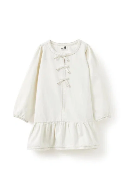 Cotton On Kids Kid's Betty Bow Front Denim Dress In White