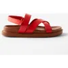 Cotton On Kids Kid's Blair Multi Strap Sandal In Varsity Red