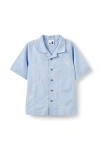 Cotton On Kids Kid's Cabana Short Sleeve Shirt In Blue