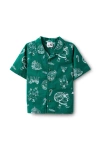 Cotton On Kids Kid's Cabana Short Sleeve Shirt In Green