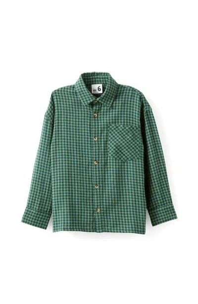 Cotton On Kids Kid's Carter Long Sleeve Skate Shirt In Green