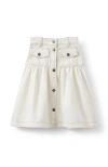 Cotton On Kids Kid's Cherie Denim Midi Skirt In Hayman Ecru