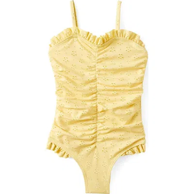 Cotton On Kids Kid's Claire Frill One Piece In Yellow
