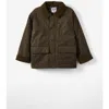 Cotton On Kids Kid's Cooper Cord Anorak Jacket In Dark Swag Green