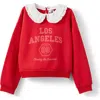 Cotton On Kids Kid's Daisy Fleece Crew In Red