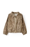 Cotton On Kids Kid's Denim Bomber Jacket In Brown