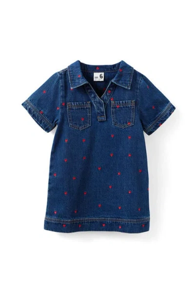 Cotton On Kids Kid's Denim Polo Dress In Blue