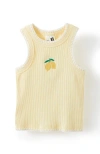 Cotton On Babies'  Kids Kid's Eleanor Tank In Lemon Squash Lemons
