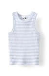 Cotton On Babies'  Kids Kid's Eleanor Tank In Vanilla Dawn Blue Stripe