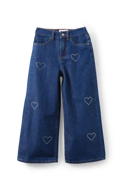 Cotton On Kids Kid's Embellished Super Wide Denim Jean In Blue