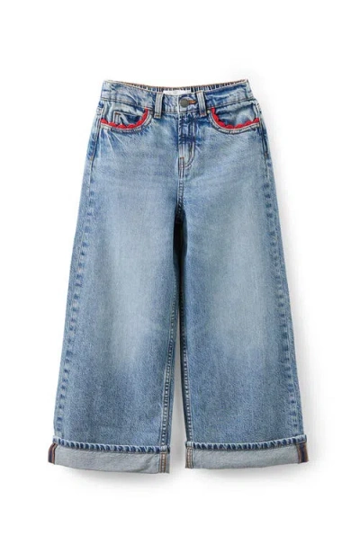Cotton On Kids Kid's Embellished Super Wide Denim Jean In Blue