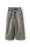 Cotton On Kids Kid's Embellished Super Wide Denim Jean In Gray