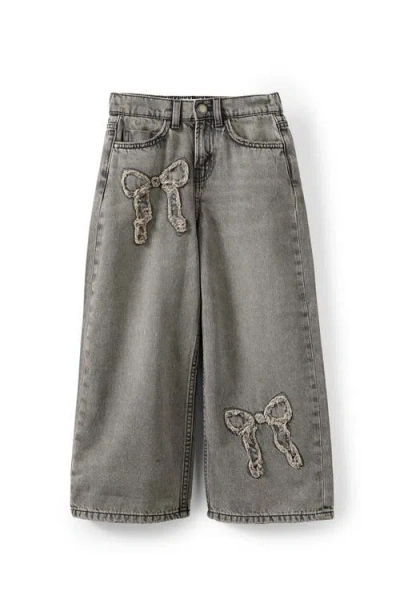 Cotton On Kids Kid's Embellished Super Wide Denim Jean In Gray