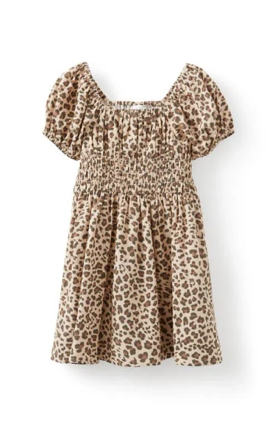 Cotton On Kids Kid's Emily Puff Sleeve Dress In Animal Print
