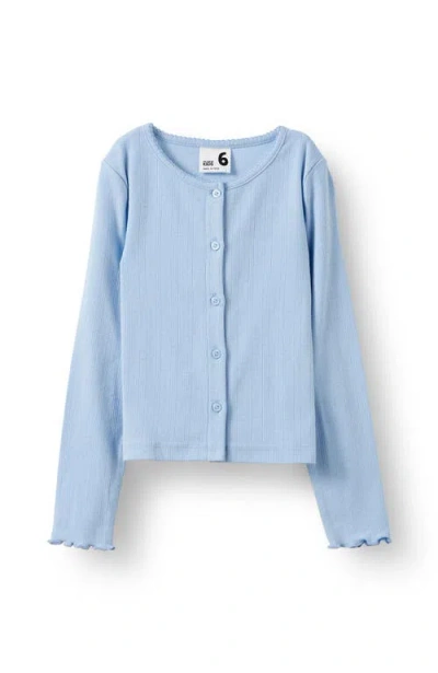 Cotton On Kids Kid's Emma Button Through Long Sleeve In Blue