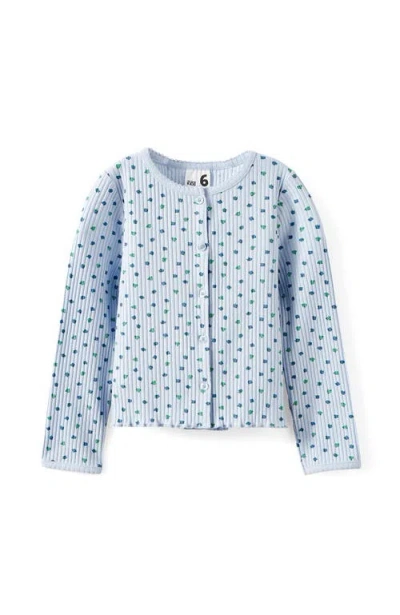 Cotton On Kids Kid's Emma Button Through Long Sleeve In Blue